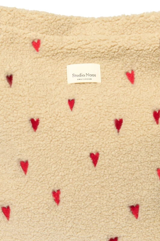 Teddy Hearts DIAPER BAG - prebaľovacia taška | Ecru Hearts 5