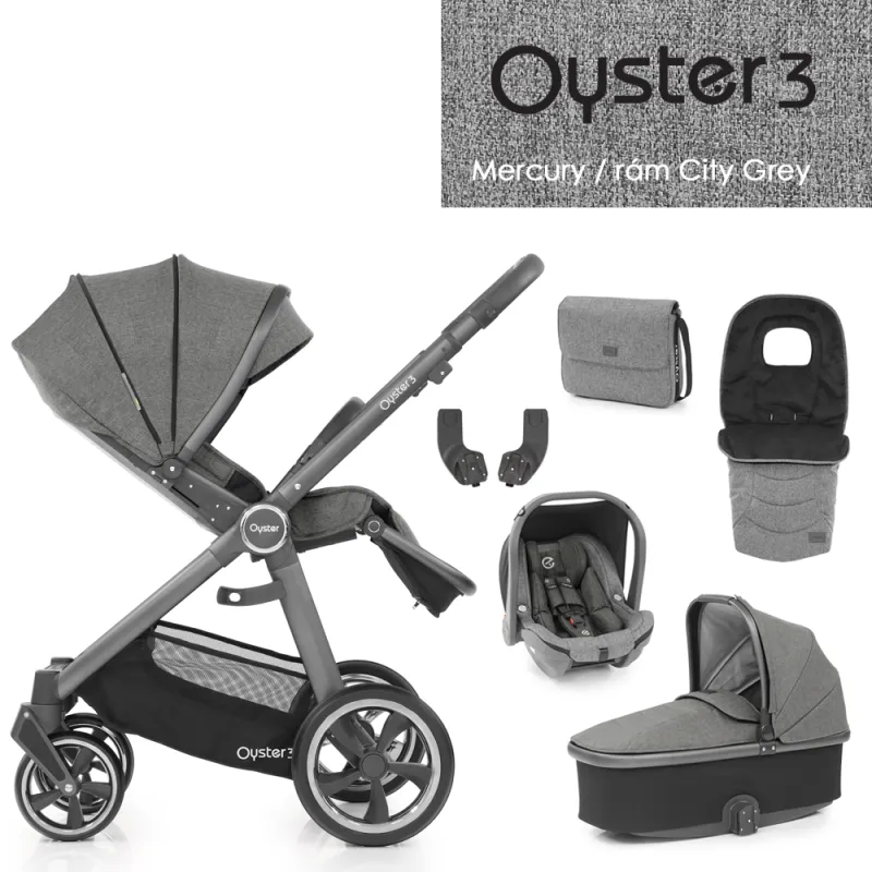 Oyster3 luxusný balíček 6 v 1 - Mercury / City Grey 2022