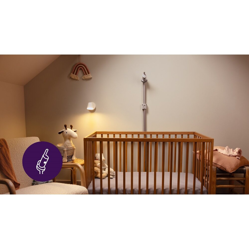 Philips AVENT Pestúnka detská chytrá Premium s prekladom plaču, sledovaním spánku a dýchania SCD971 6