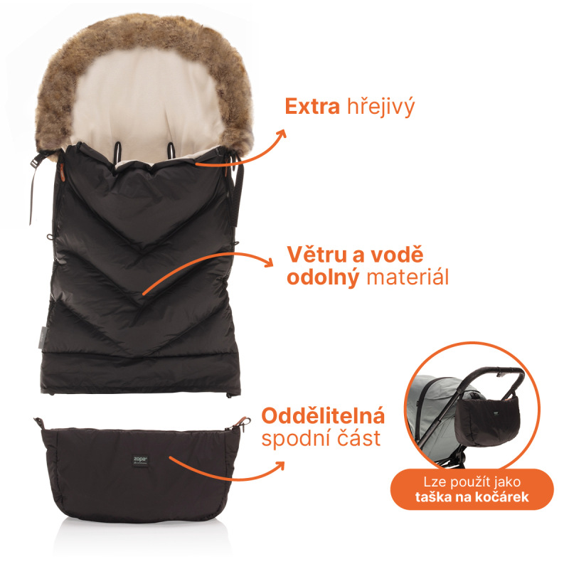 Zimný fusak Fluffy Combi, Old Pink 1