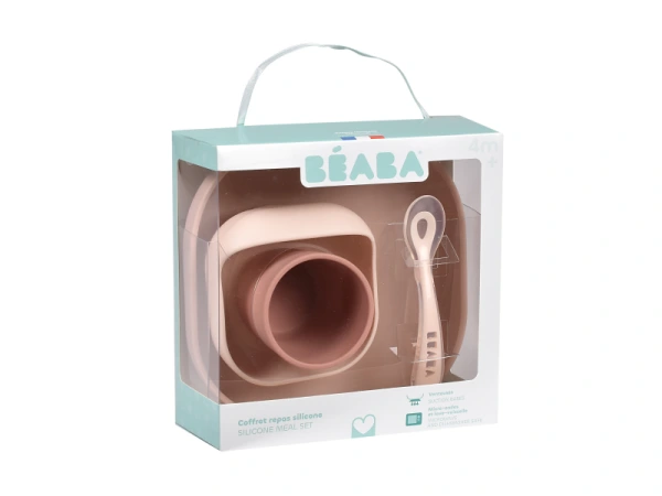 Jedálenská sada silikónová 4-dielna Cotton Candy 2
