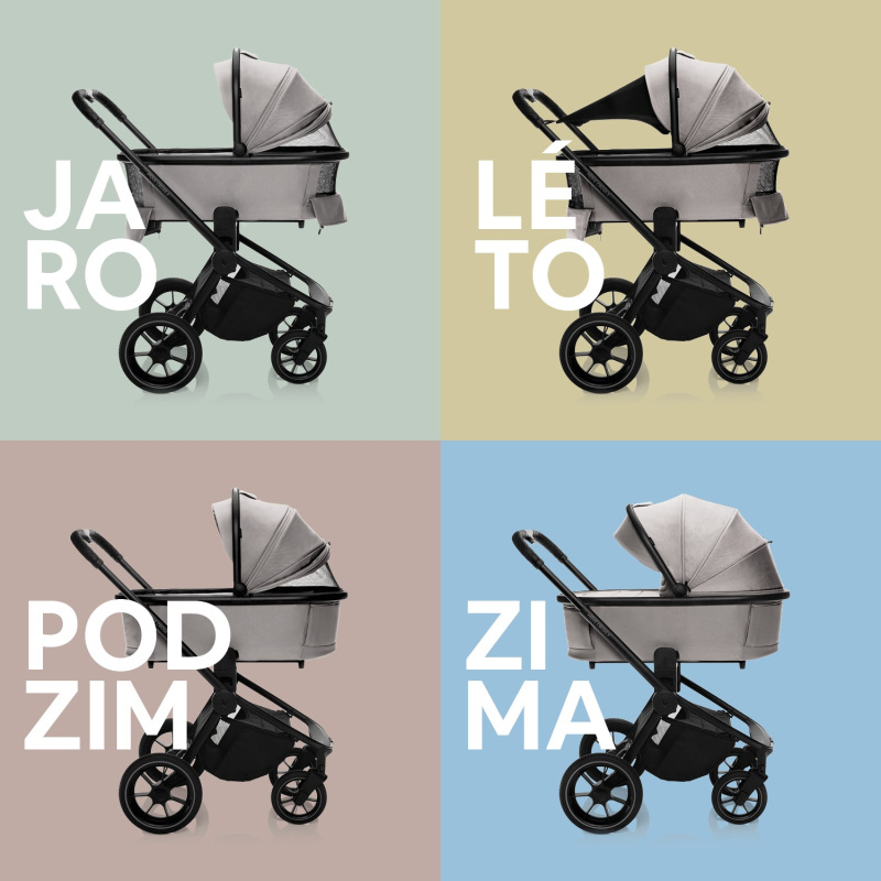 Hlboká korba ku športovému kočíku Move XL 3, Metal Grey 4