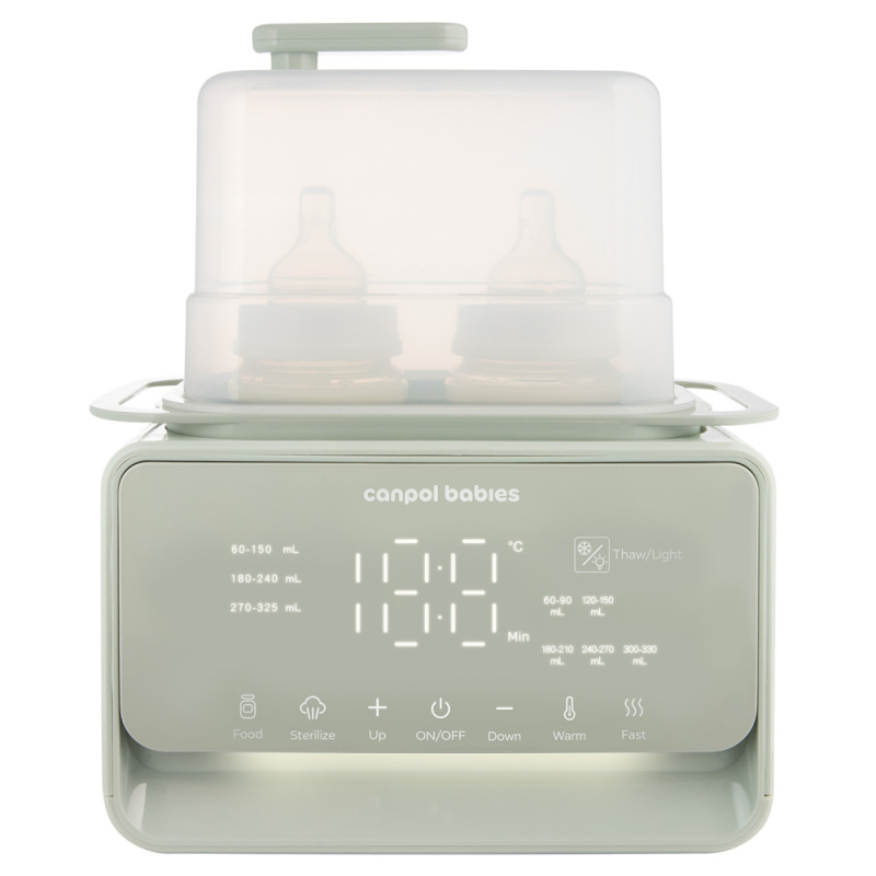 CANPOL BABIES Elektrický double ohrievač a sterilizátor dojčenských fliaš 7v1