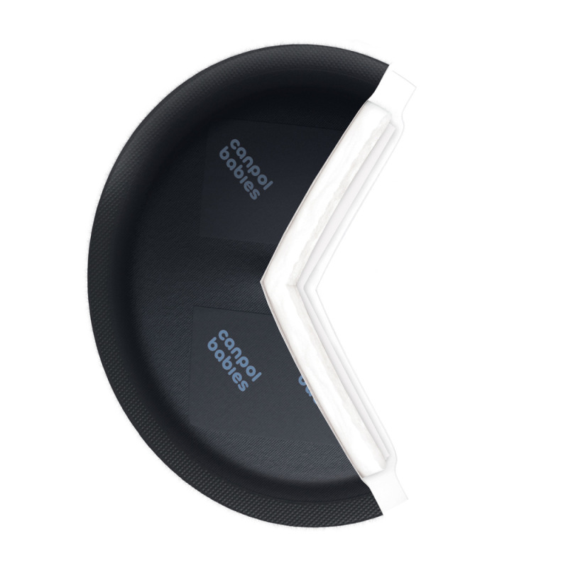 CANPOL BABIES Tvarované priedušné vložky do podprsenky 3D čierne 50+10ks 3