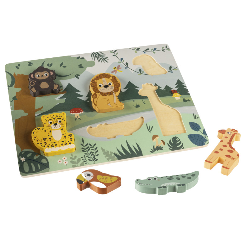 Dřevěné puzzle jungle, Wood 4