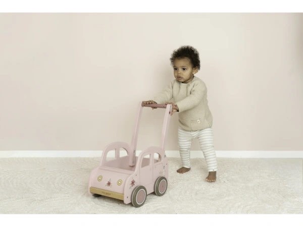 Auto vozík drevené Pink 8