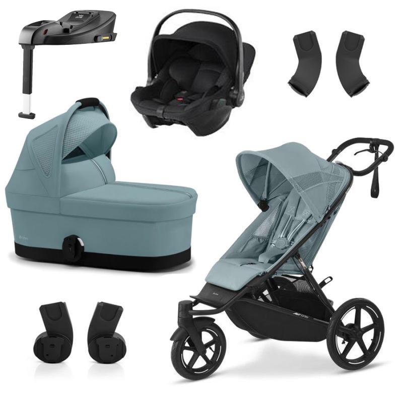 Cybex Avi Spin Stormy Blue + autosedačka s bázou ako Darček