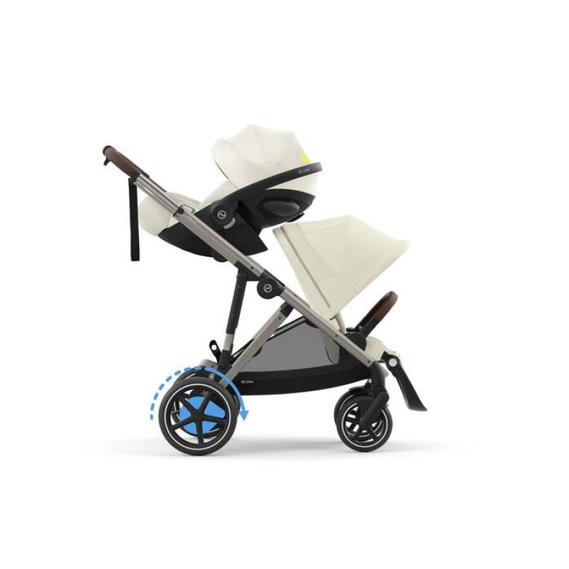 CYBEX Športový kočík E-GAZELLE, farba SEASHELL BEIGE (taupe rám)