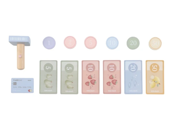 Pokladňa so skenerom a čítačkou kariet drevená 7