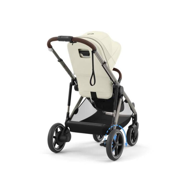 CYBEX Športový kočík E-GAZELLE, farba SEASHELL BEIGE (taupe rám)