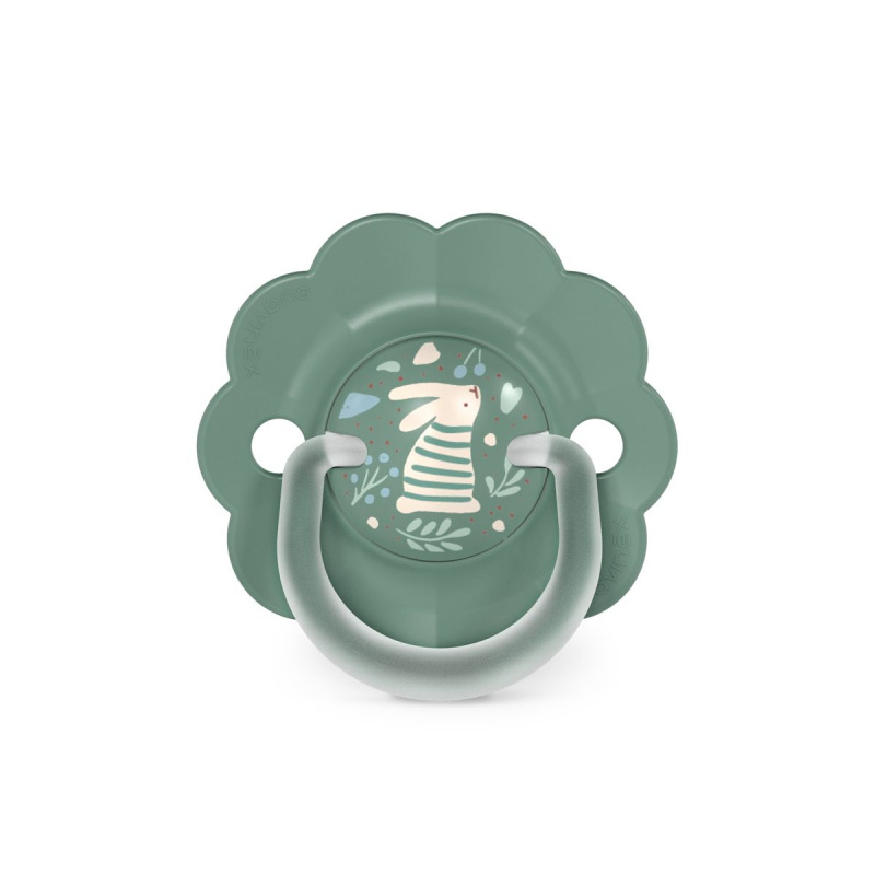 SUAVINEX | Cumlík SX PRO fyziologický WONDERLAND NEW 6/18m - zelený králik