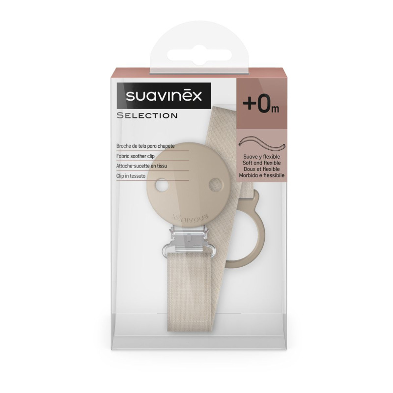 SUAVINEX | KLIP na cumlík so stuhou WONDERLAND NEW - hnedý 3