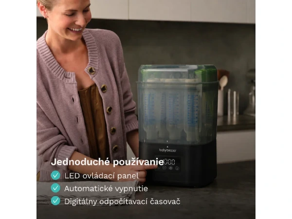 Baby Brezza SuperFast Sterilizer Dryer – matná čierna 7