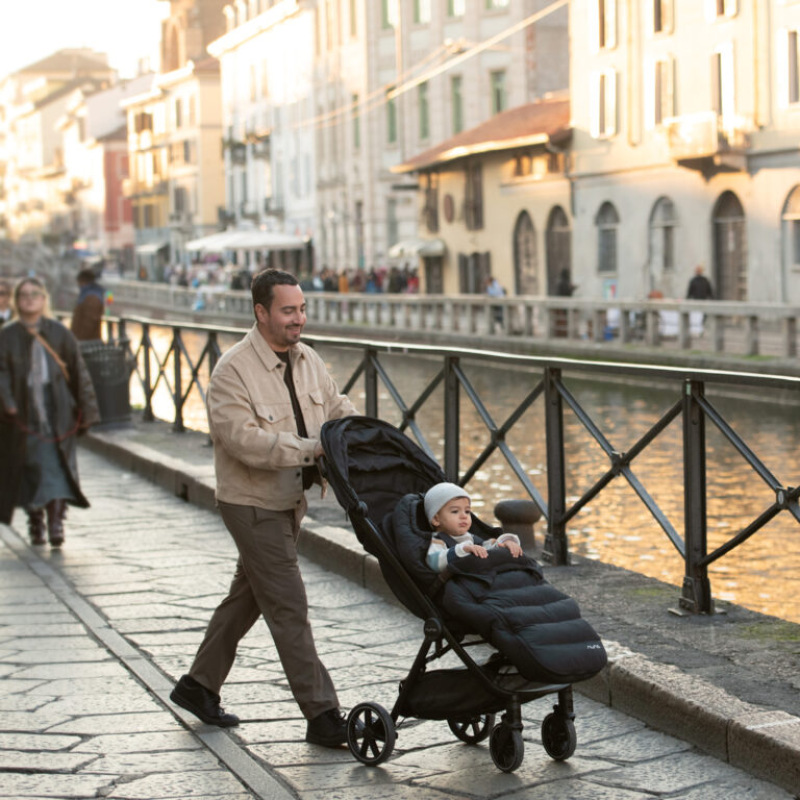 Nuna winter stroller set footmuff & gloves w/bag thunder 8
