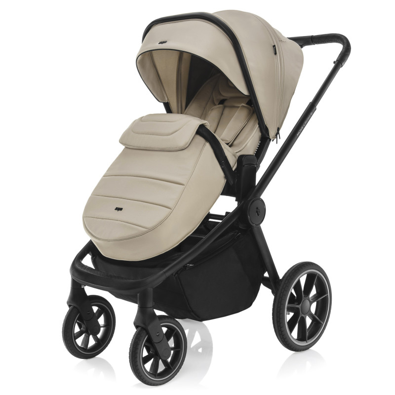 Set športový kočík Move Cross 5 + hlboká korba XL 5 + adaptéry, Ivory Beige 8