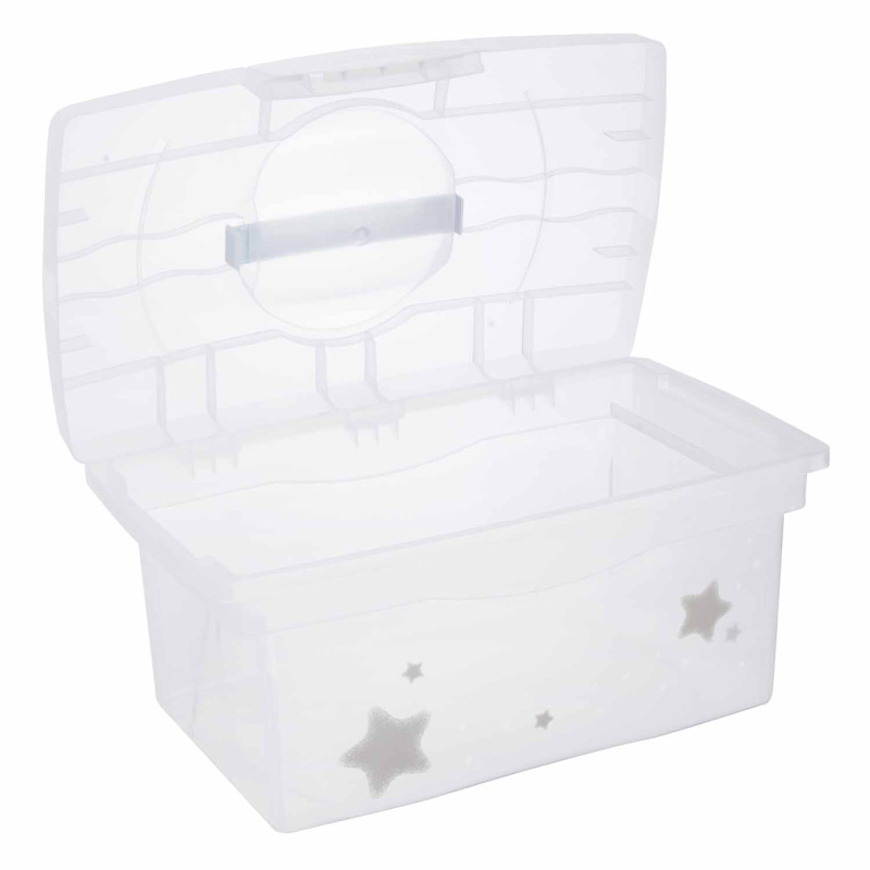 Cestovní box s přihrádkou na hračky, léky, kosmetiku "Stars", Bílá 3