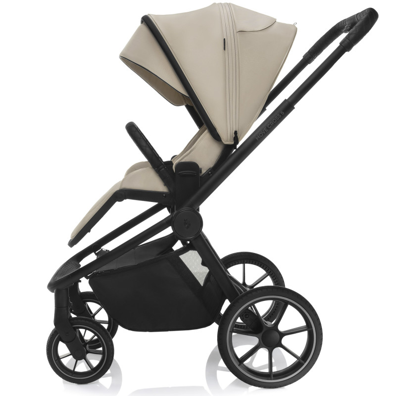 Set športový kočík Move Cross 5 + hlboká korba XL 5 + adaptéry, Ivory Beige 7