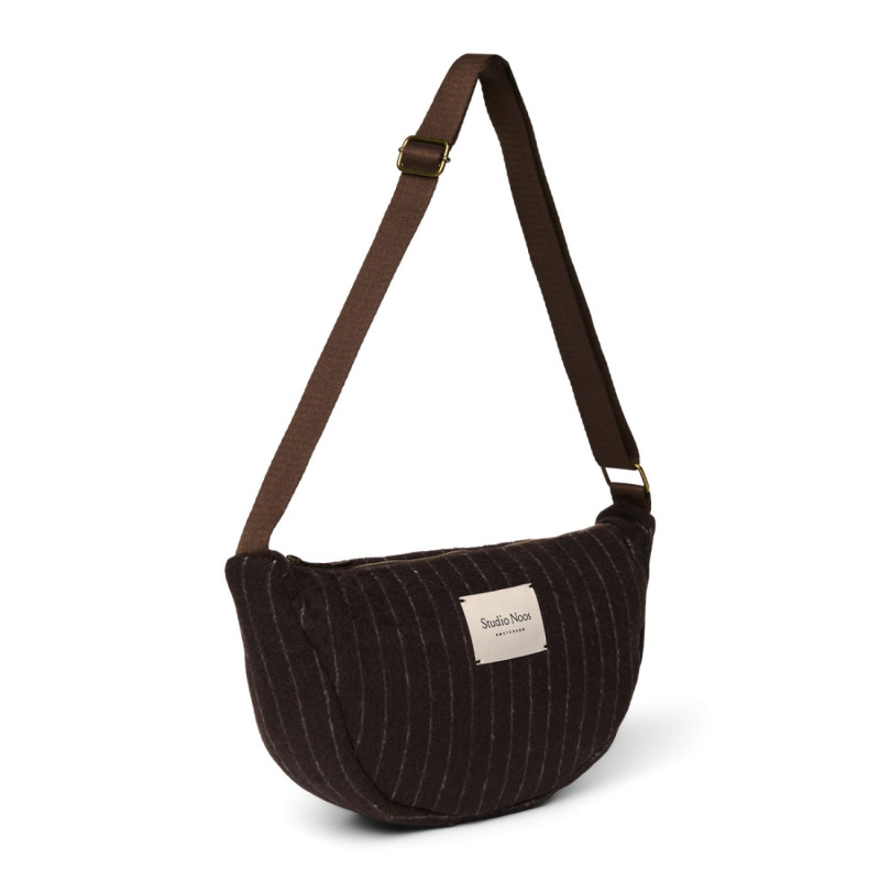 STUDIO NOOS - Flannel Chalkstripe Adult FANNY kabelka | Brown 1