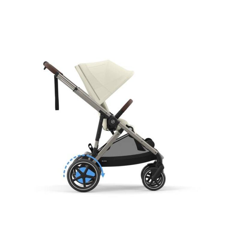 CYBEX Športový kočík E-GAZELLE, farba SEASHELL BEIGE (taupe rám)