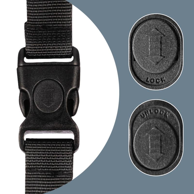 Zámok bezpečnostného pásu pre autosedačky DELUXE, Black 3