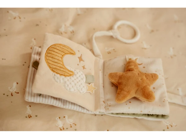 Závesná textilná knižka s aktivitami Newborn Naturals 6