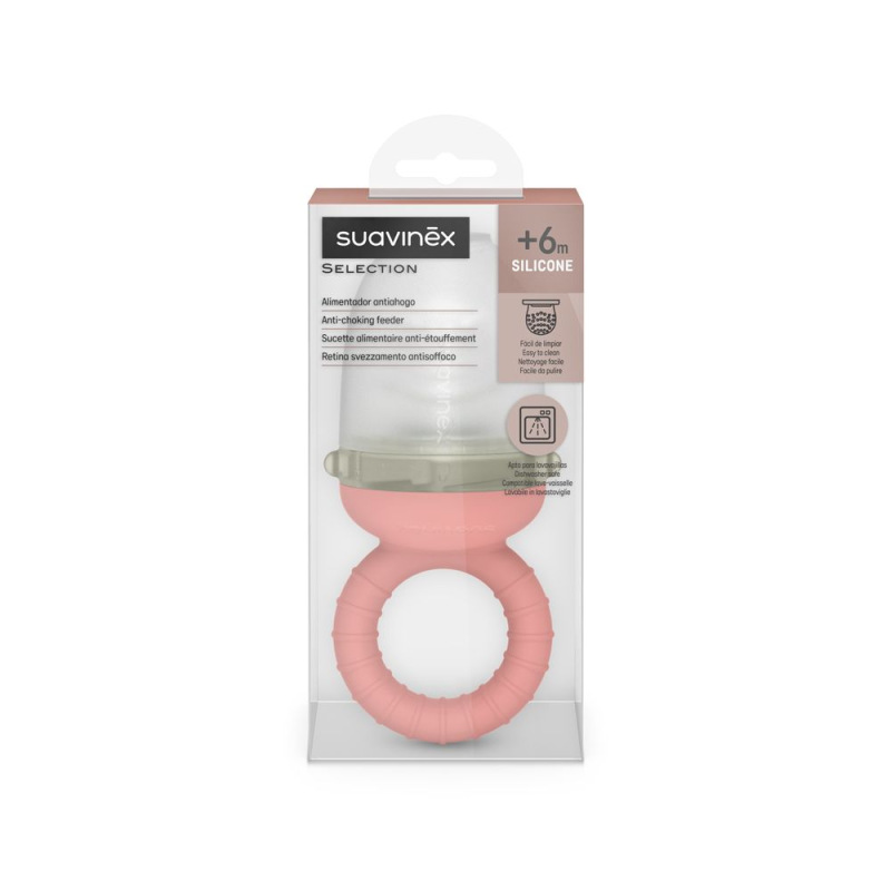 SUAVINEX | BEZPEČNOSTNÉ kŕmidlo na ovocie COLOUR ESSENCE - RŮŽOVÉ 3