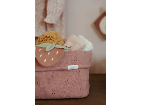 Košík pletený veľký Pure Pink Blush 4