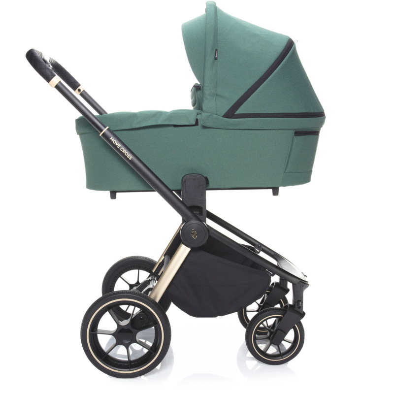 Set kočík Move Cross 2 + korba XL + adaptér, Antique Green/Gold 8