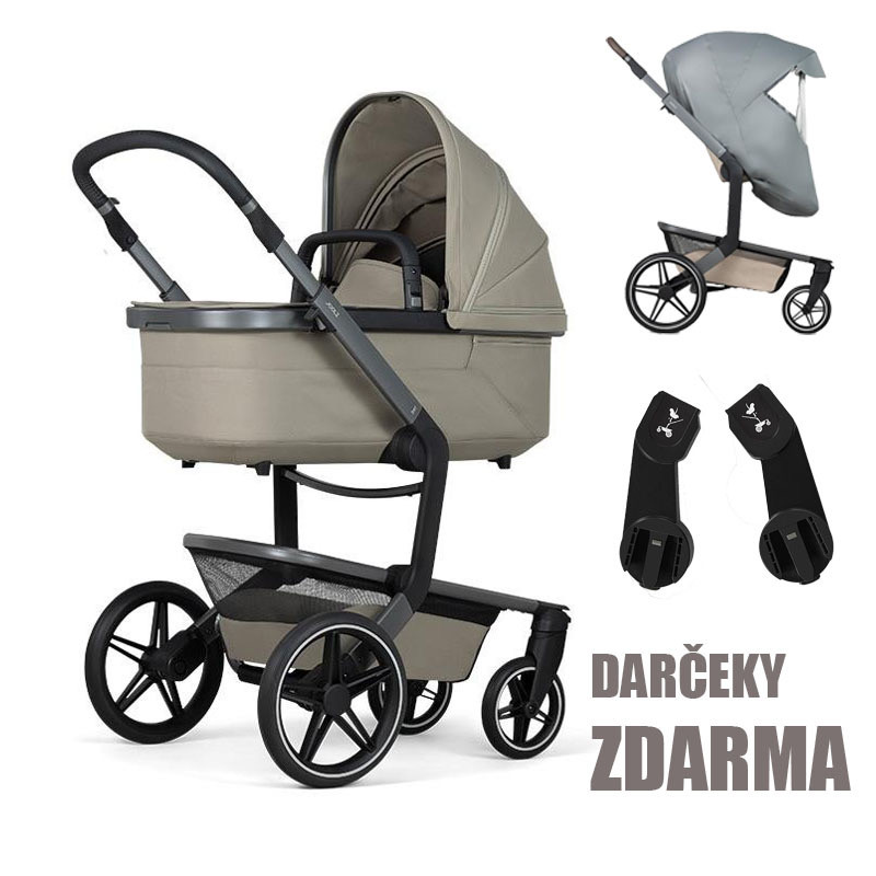 Joolz Day5 kompletný set | Sage green Adaptéry pre autosedačku a pláštenka ako darček