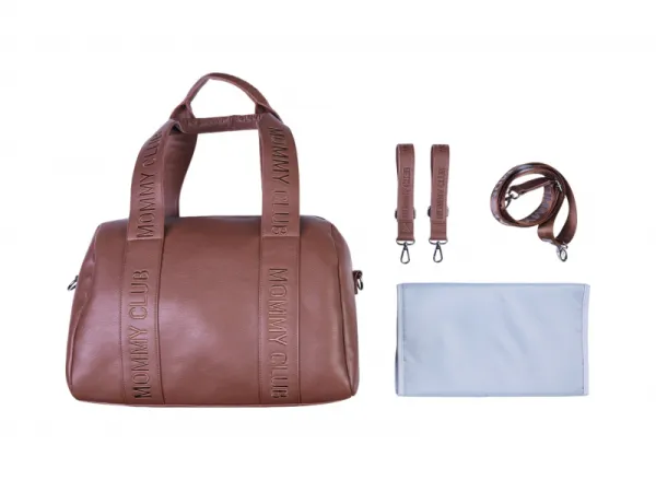 Prebaľovacia taška Mommy Club Signature Vegan Leather Dark Brown 9