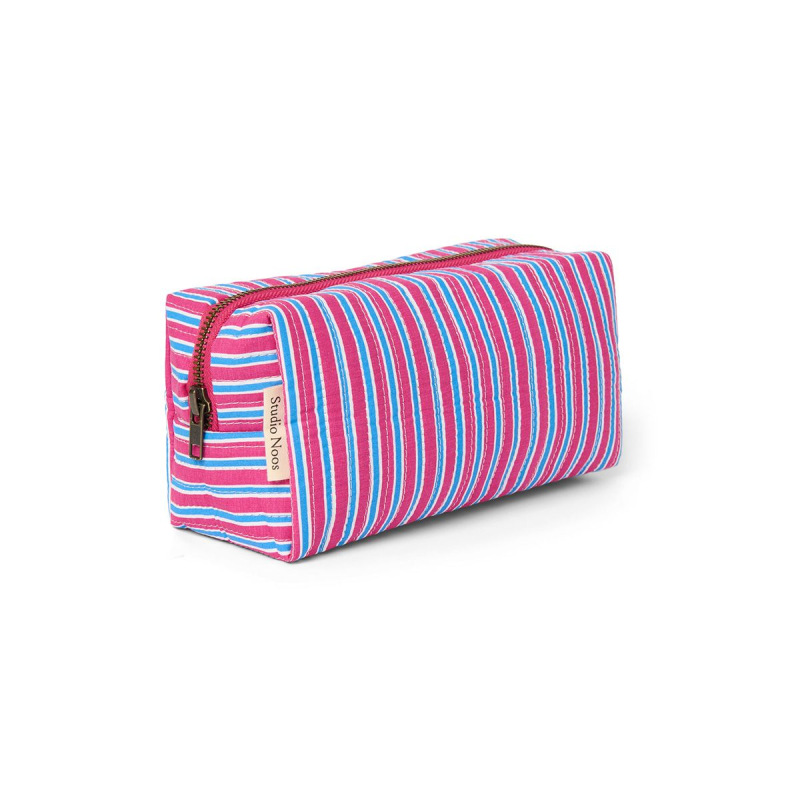 STUDIO NOOS - Poplin POUCH - kabelka | Rasberry Striped 2