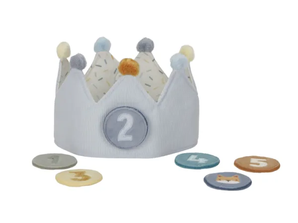 Narodeninová korunka s číslami Blue 1