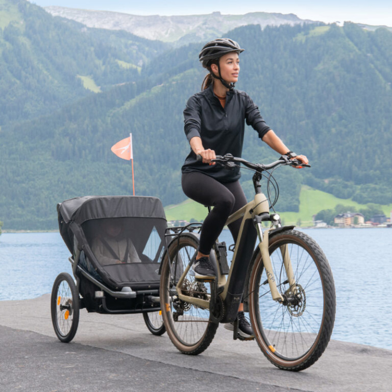 TFK Velo2 – športový kočík a cyklovozík na beh a bicykel 2