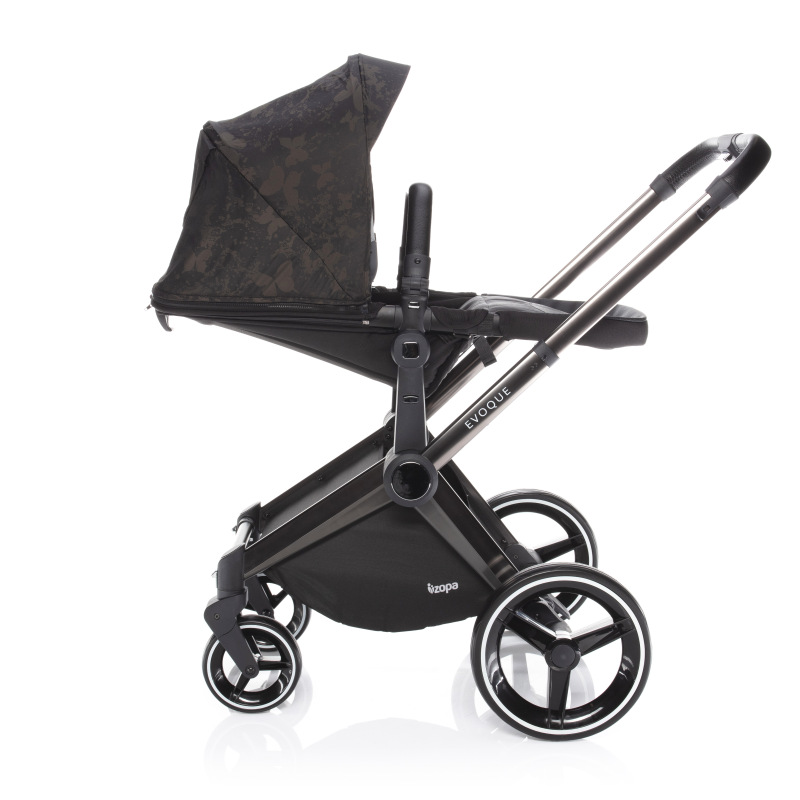 SET Podvozek Evoque + Farebný set ku kočárku Evoque, S/BL_Butterfly 1