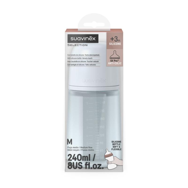 SUAVINEX | DOJČENSKÁ FĽAŠA 240 ml M COLOUR ESSENCE - modrá 2
