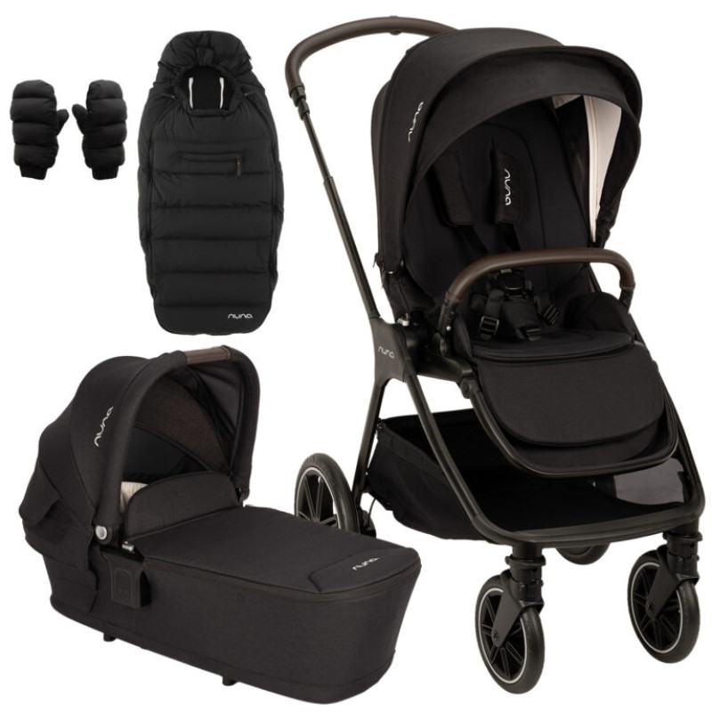 Kombinovaný kočík Nuna TRIV™ lx + LYTL™ + Winter set caviar