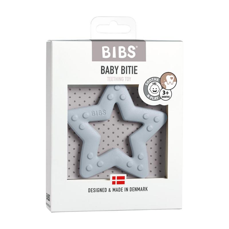 BIBS Hryzátko Baby Bitie Star, farba Baby Blue