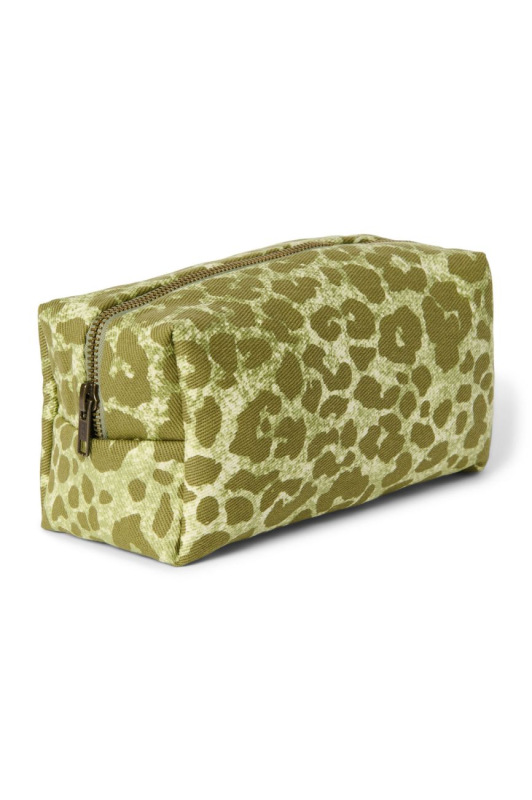 STUDIO NOOS - Cotton POUCH - kabelka | Green Leopard