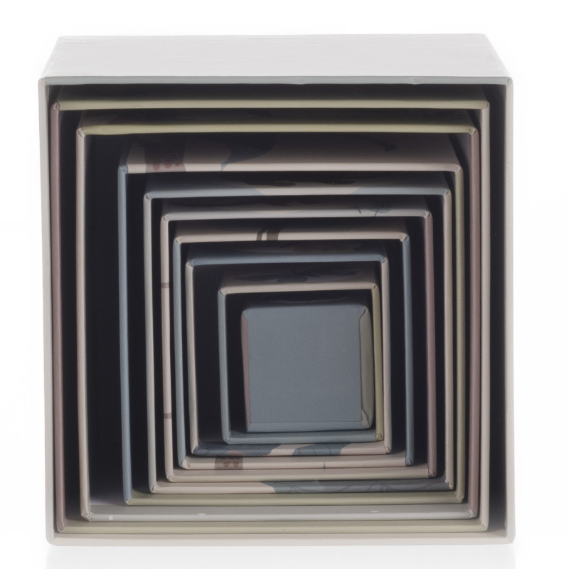 Detské stohovacie kartónové kocky 10ks 5