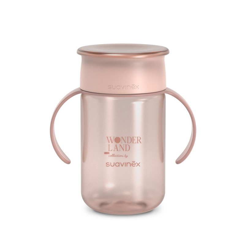 SUAVINEX | 360° Hrnček na učenie 340 ML WONDERLAND NEW - růžová 3