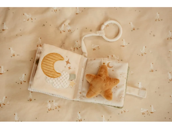 Závesná textilná knižka s aktivitami Newborn Naturals 5