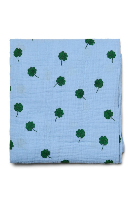 STUDIO NOOS - SWADDLE ZAVINOVAČKA Print Large | Light Blue Clover 1