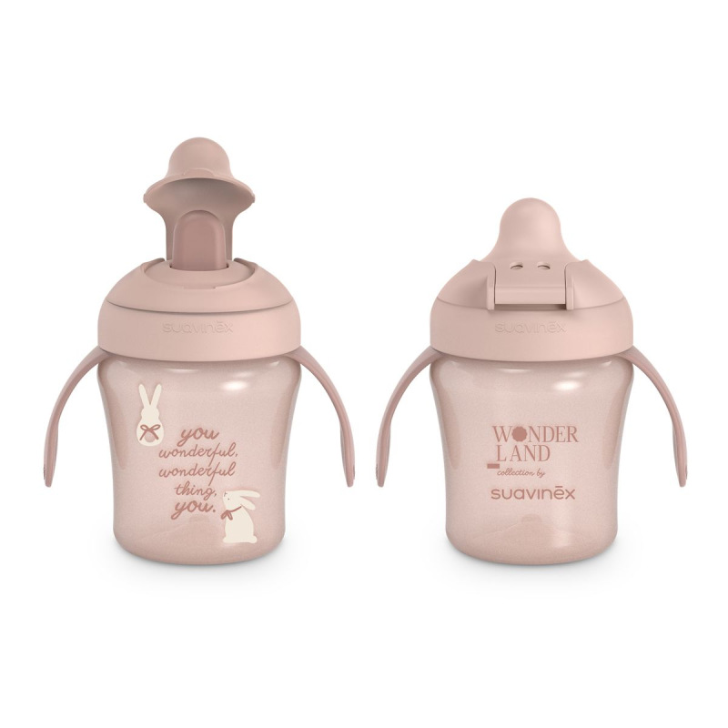 SUAVINEX | Nerozlievací hrnček WONDERLAND NEW 200 ml - ružový 3