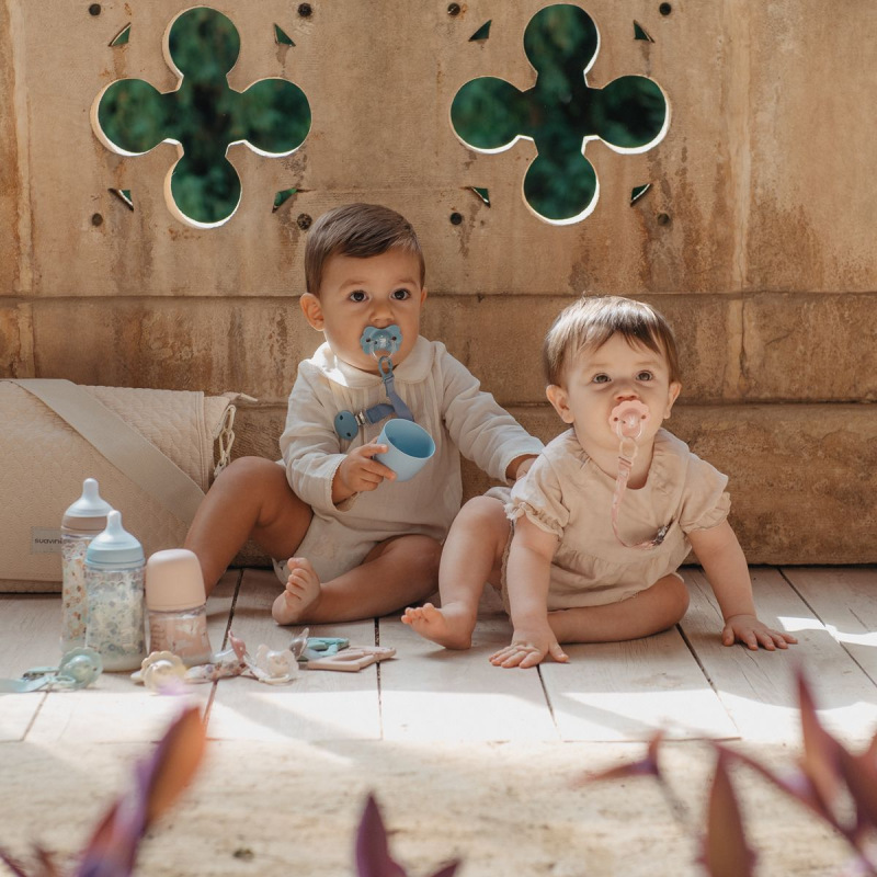 SUAVINEX | KLIP na cumlík so stuhou WONDERLAND NEW - tmavo ružový 4