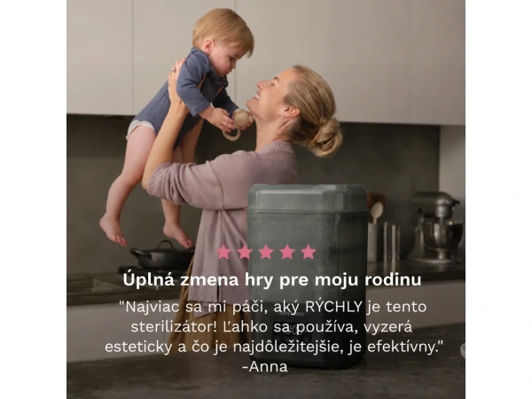 Baby Brezza SuperFast Sterilizer Dryer – matná čierna 8