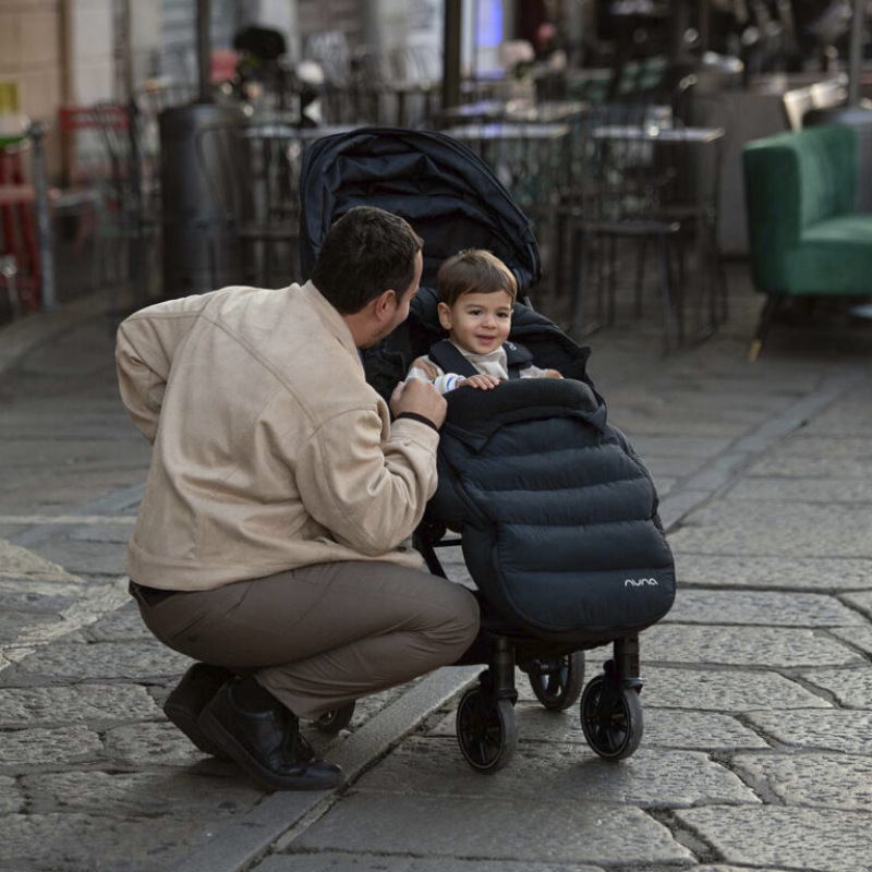Nuna winter stroller set footmuff & gloves w/bag thunder 7