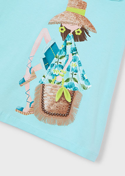 Mayoral šaty flounces Ocean 5