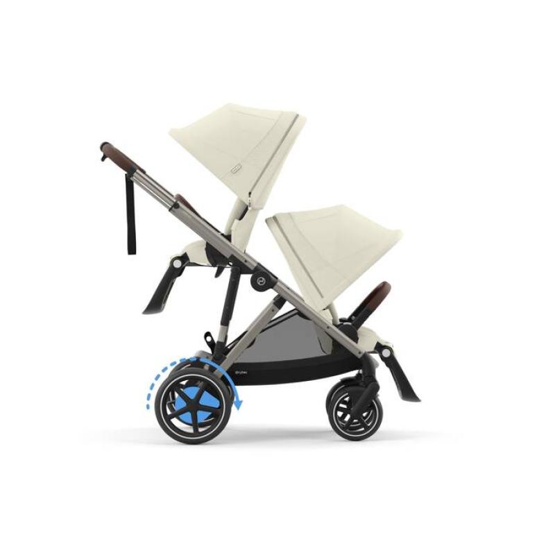 CYBEX Športový kočík E-GAZELLE, farba SEASHELL BEIGE (taupe rám)