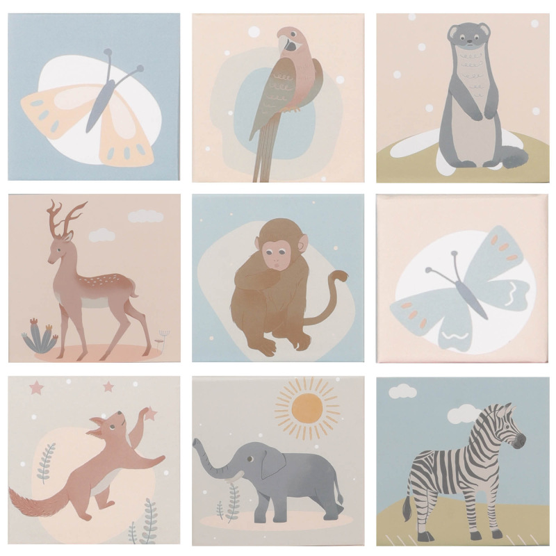 Detské stohovacie kartónové kocky 10ks 2