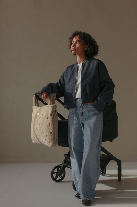 Teddy Hearts DIAPER BAG - prebaľovacia taška | Ecru Hearts 1